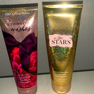 Two brand new bath and body works body cream